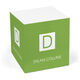 Square Initial Sticky Memo Cube Image 10 of 11